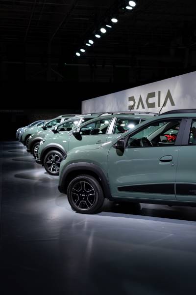 Une partie de la gamme Dacia