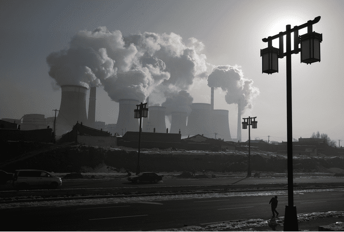 Photo de centrale nucléaire en activité