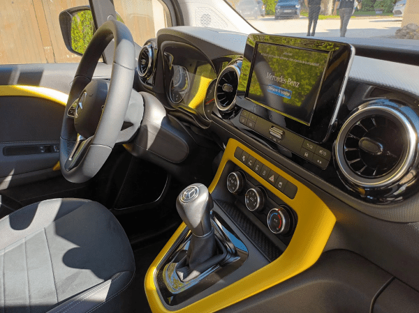 Mercedes concept EQT front passenger side interior