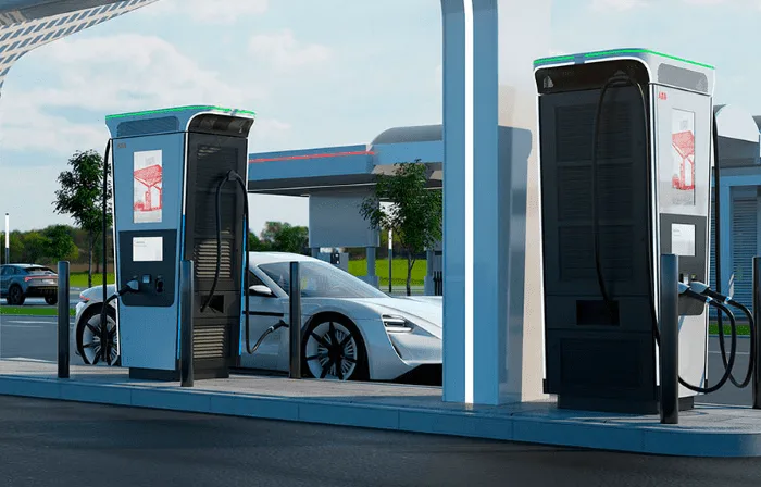 Borne de recharge Terra 360 par ABB