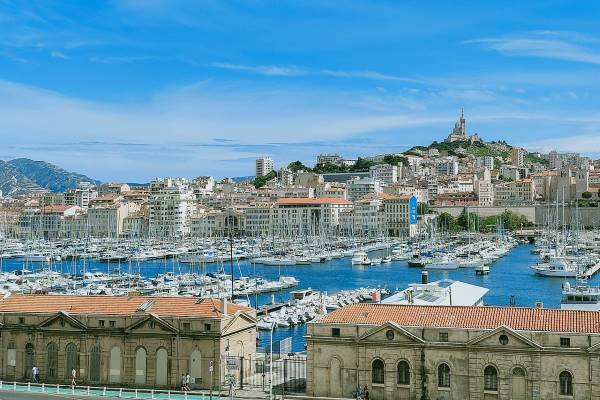 Marseille, le Vieux Port et ND de la Garde