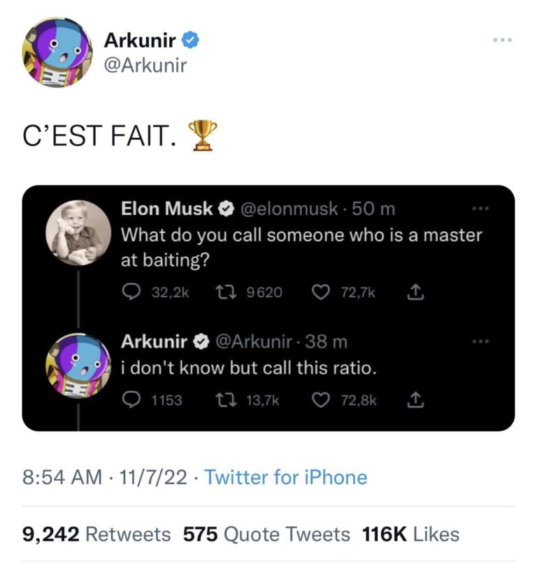 Pourquoi il ne faut pas faire de ratio à Elon Musk ?