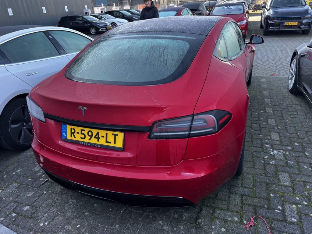 Tesla Model S Plaid aux Pays-Bas (arrière)