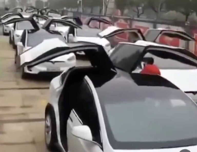 Vidéo incroyable d’un groupe de Model X en pleine chorégraphie synchronisée