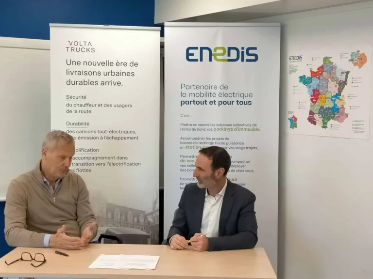 Enedis et Volta Trucks signent un accord historique pour faciliter la recharge des camions 100% électriques