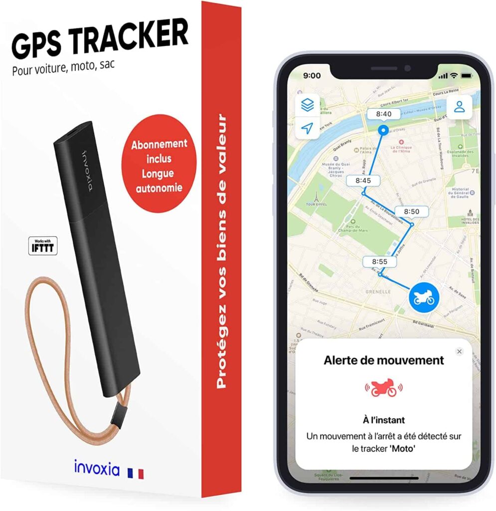 Traceur GPS invoxia avec application