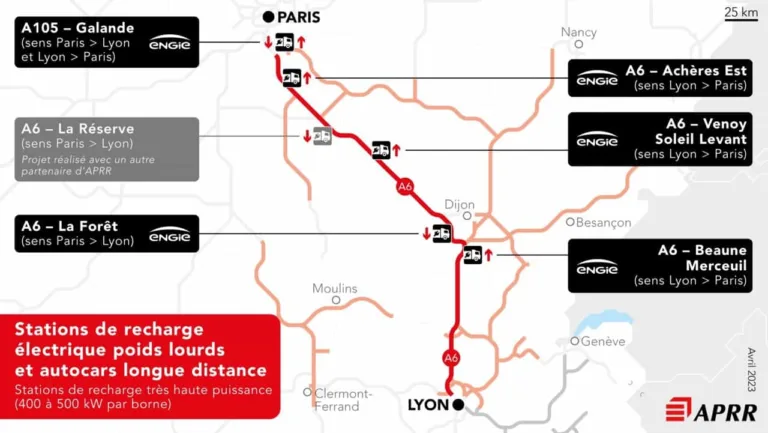 ENGIE et APRR déploient le premier réseau de recharge électrique exclusif poids lourds