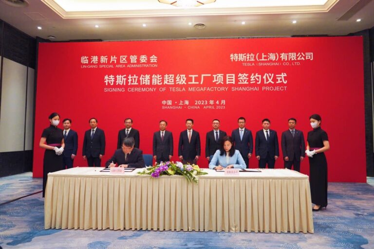 Tesla signe les documents pour ouvrir une nouvelle usine en Chine dédiée à la fabrication des Megapacks