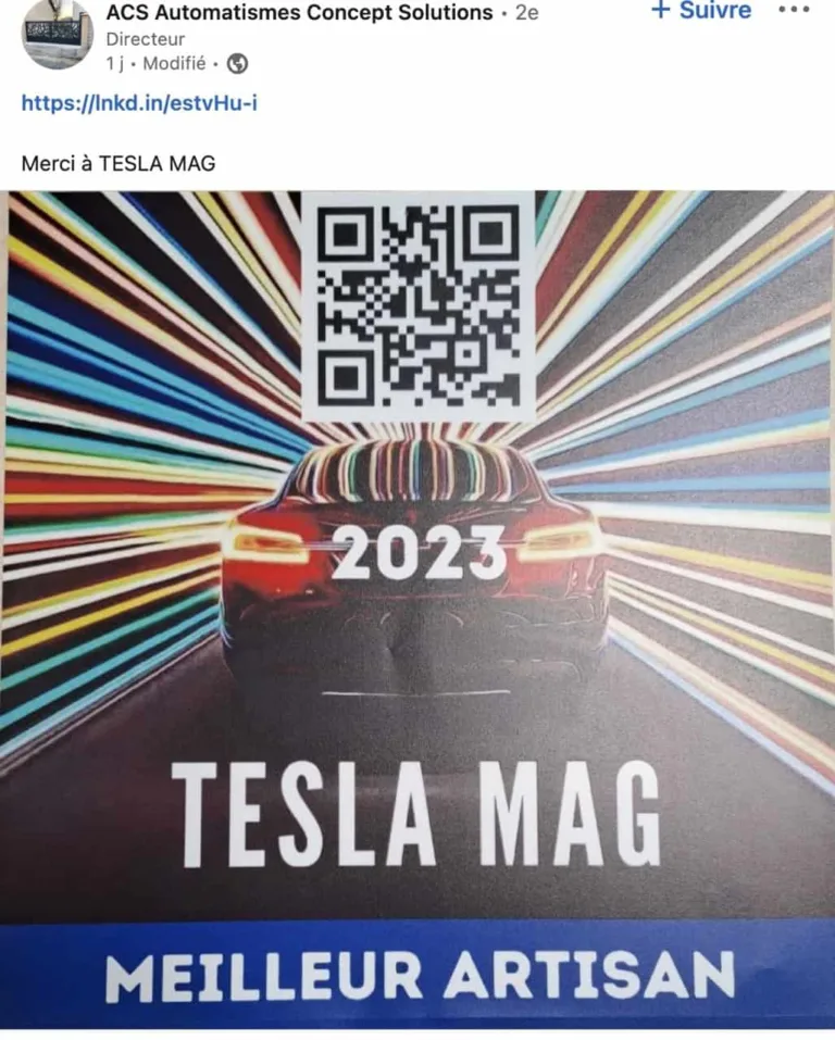 Tesla-Mag lance le label exclusif « Meilleur Artisan » pour récompenser l&rsquo;excellence locale dans l&rsquo;installation de bornes de recharge