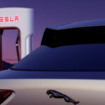 Jaguar at Tesla Supercharger