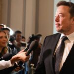 SpaceX, X, Tesla, xAI CEO Elon Musk, arrives for a US Senate bipartisan Artificial Intelligence (AI) Insight Forum at the US Capitol in Washington, DC, on September 13, 2023.
