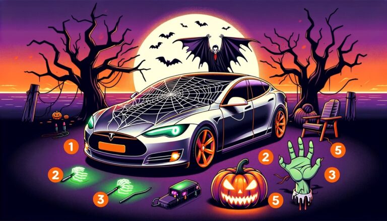 Top 5 des accessoires indispensables pour célébrer Halloween dans votre Tesla