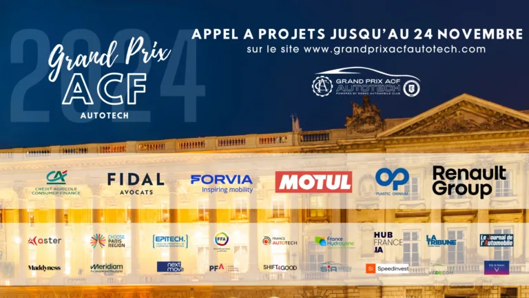 Le Grand Prix ACF Autotech lance son appel à projets pour dynamiser la mobilité du futur