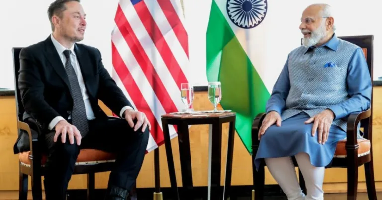 L&rsquo;expansion de Tesla : Rencontre entre Elon Musk et Narendra Modi