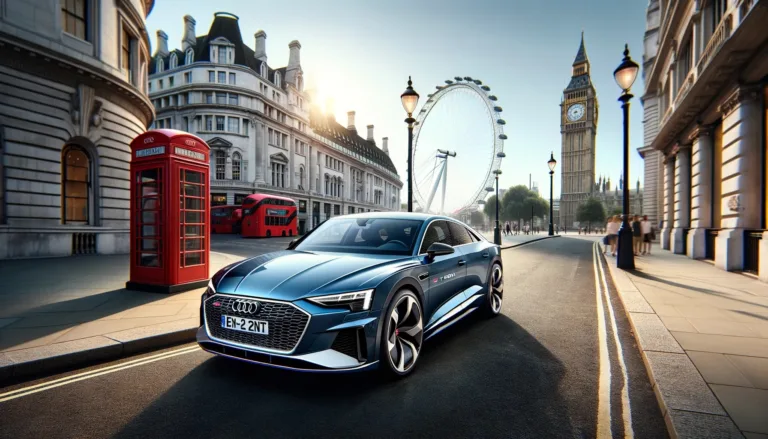 Audi E-tron GT RS à Londres : Une Fusion de Performance et d&rsquo;Élégance