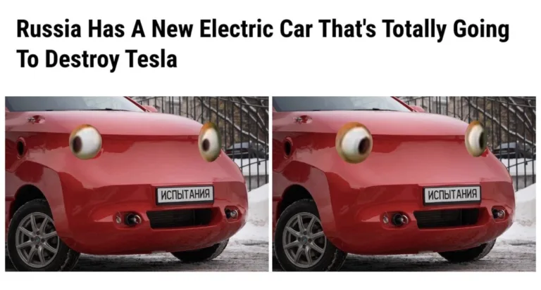 La voiture électrique russe déjà moquée sur les réseaux sociaux