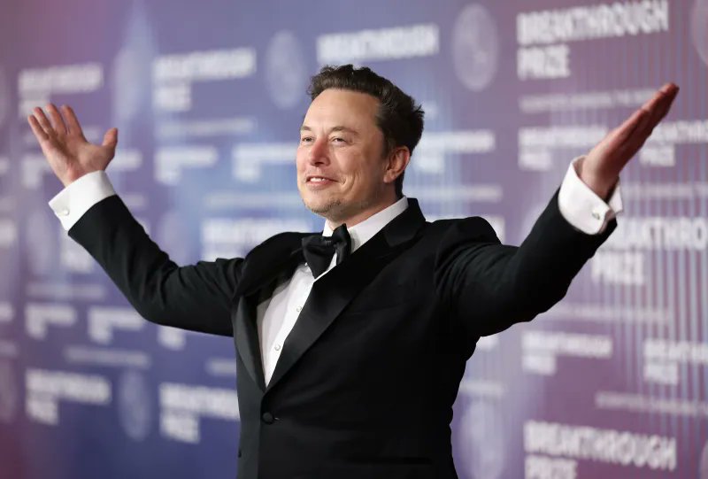 elon musk lors de la remise de prix breaktrough