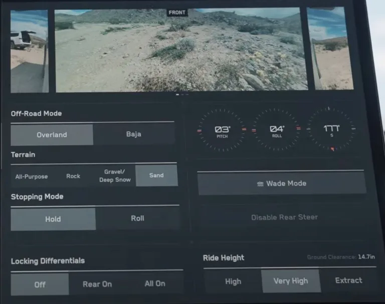Tesla introduit une nouvelle application hors route pour le Cybertruck