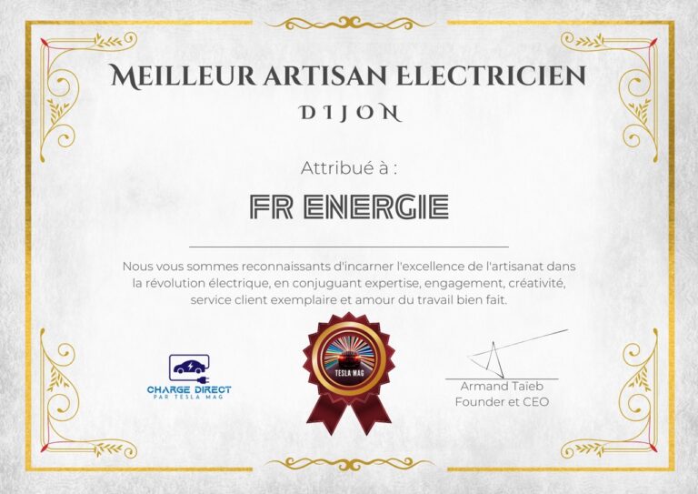 Installation de Borne Électrique à Dijon : Découvrez FR ENERGIE, Votre Expert Local