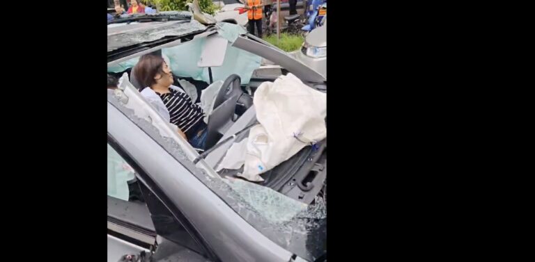 VIDEO – Un accident grave mais les propriétaires du véhicule sont vivants