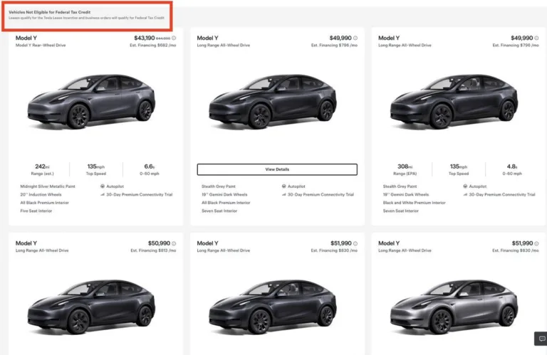 Tesla Diversifie sa Production de Model Y et Model 3 pour Optimiser les Crédits Fédéraux de VE