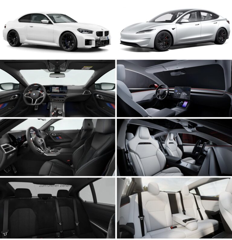 Comparaison Entre la BMW M2 Coupé et la Tesla Model 3 Performance: Quel Modèle Choisir?