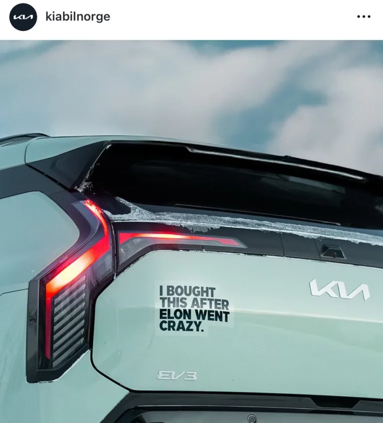 Kia fait un bad buzz en publiant cette photo sur Instagram