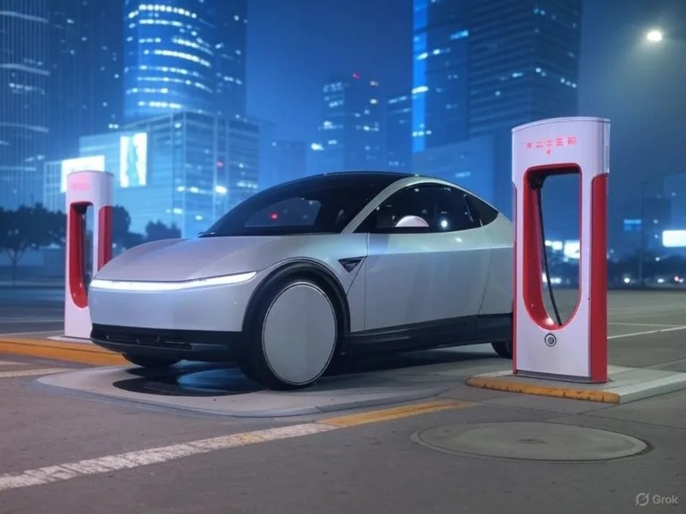 La charge à induction sur les prochains robotaxi Tesla