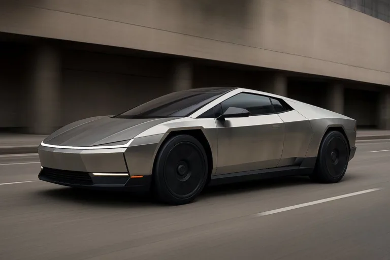 Le Concept Tesla Cyber Coupé : Un design tranchant