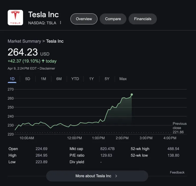 L&rsquo;Engouement pour les Actions Tesla : Une Analyse du Bond de 19%