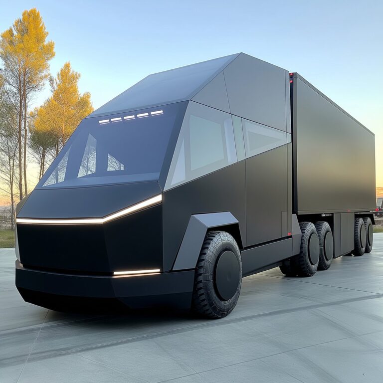 Design – Le Tesla CyberSemi : Révolution dans le Transport de Fret