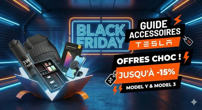 Black Friday 2026 Tesla Model 3 : les 4 accessoires à surveiller (Highland et ancien modèle)