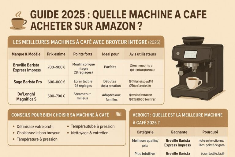 ☕Guide 2025 : Quelle machine à café acheter sur Amazon ?