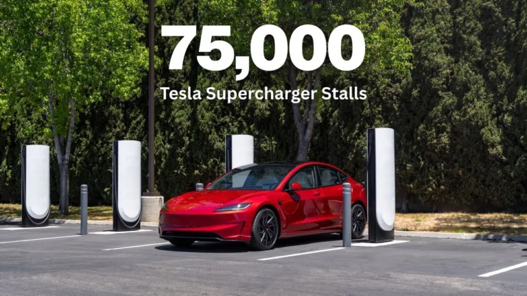 Tesla marque un nouveau jalon avec l&rsquo;installation de son 75,000ème Superchargeur dans le monde