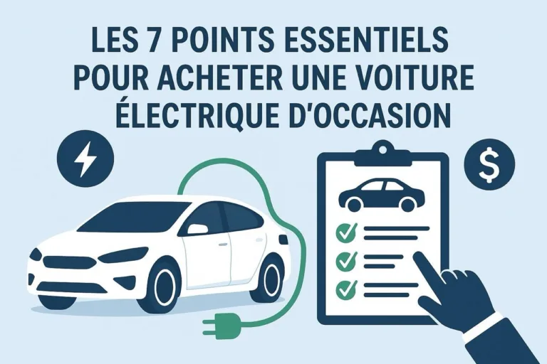 Illustration : les 7 points essentiels pour acheter une voiture électrique d'occasion