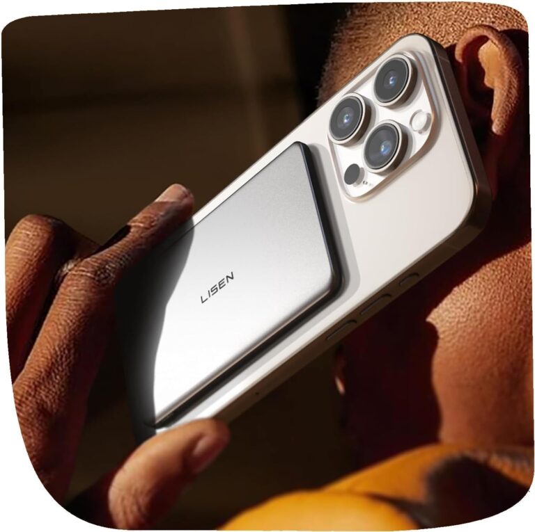 Bon Plan Tech : La Batterie Externe MagSafe LISEN Ultra-Mince – Idéale pour les Propriétaires de Tesla !