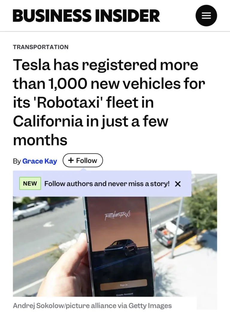 Tesla : Une Croissance Exponentielle pour son Service de Robotaxi dans la Bay Area