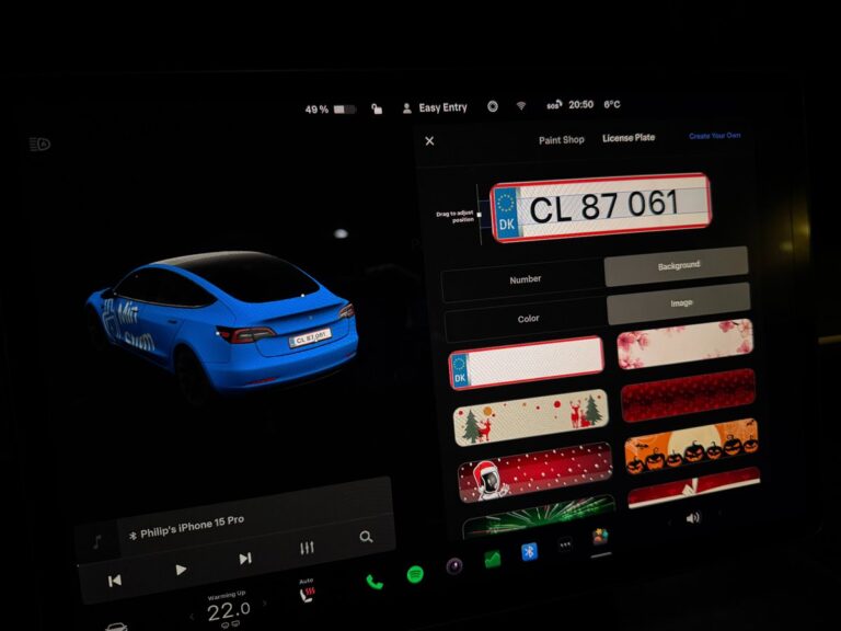 Nouveau : Personnalisez l’avatar de votre Tesla avec des plaques d’immatriculation réalistes en Europe