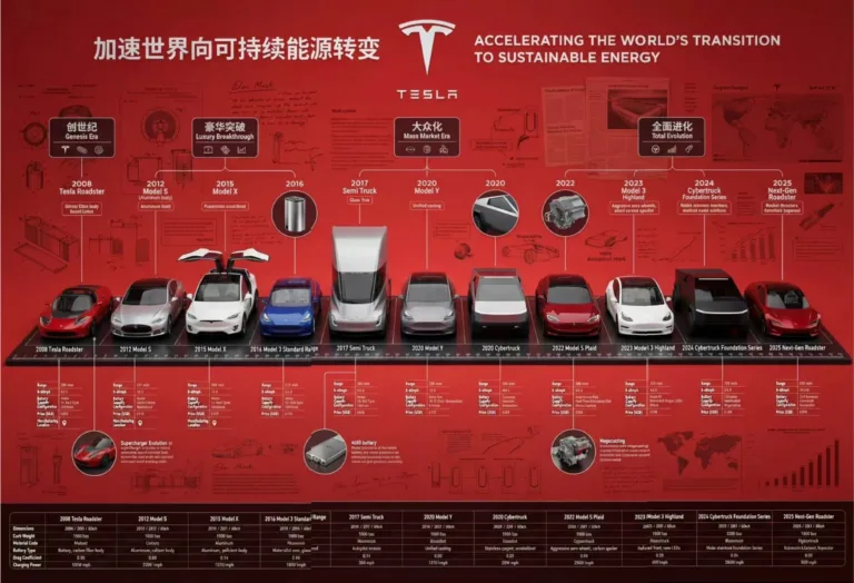 Tesla : L&rsquo;accélération vers un avenir durable – Une Chronologie Révolutionnaire