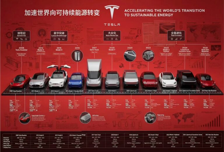 Tesla : L’accélération vers un avenir durable – Une Chronologie Révolutionnaire