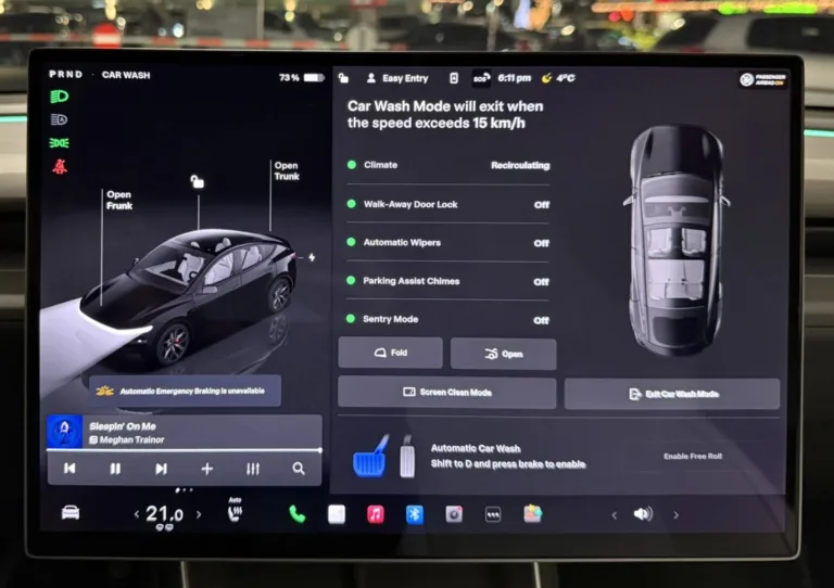 Nouveau : L&rsquo;interface du mode lavage automatique est revue avec la mise à jour de Noël