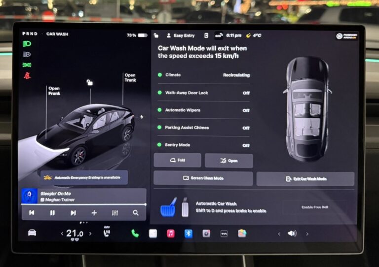 Nouveau : L’interface du mode lavage automatique est revue avec la mise à jour de Noël