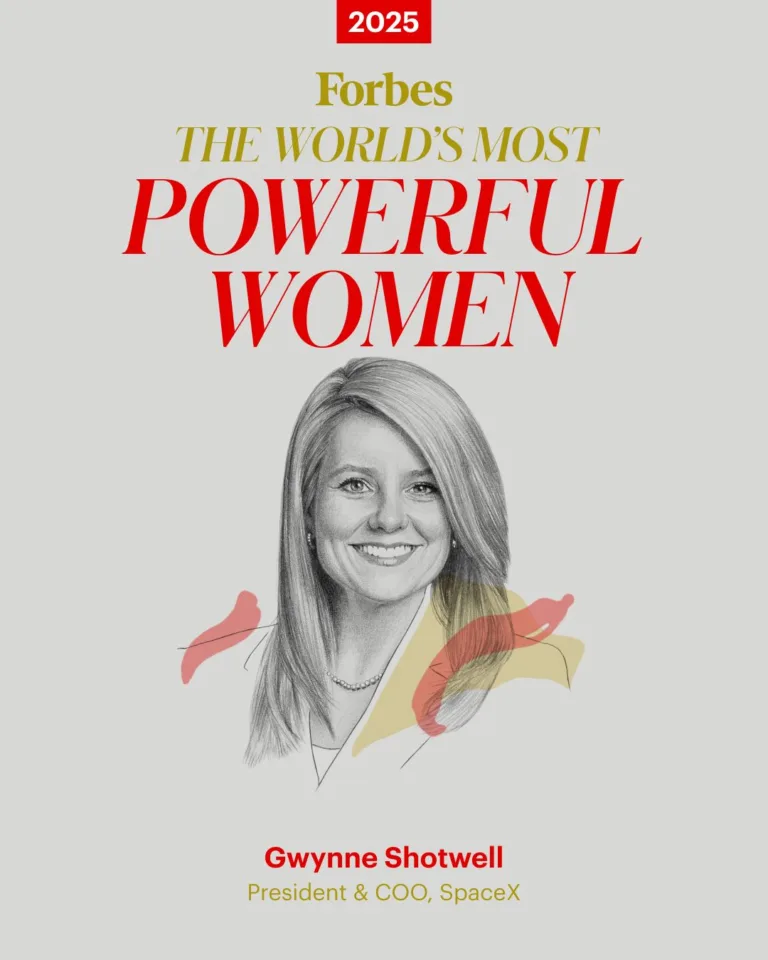 La Femme la Plus Puissante de l&rsquo;Espace : Gwynne Shotwell (SpaceX) Classée n°20 Mondial par Forbes