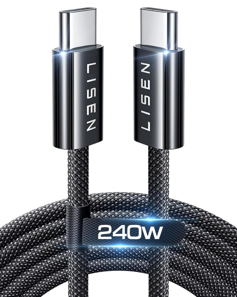 Bon Plan Flash : Le Câble USB-C LISEN 240W – La Puissance Ultime à Petit Prix !