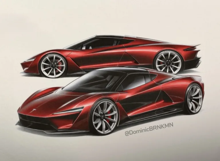 L&rsquo;Électrique à l&rsquo;état Brut : Le Concept Tesla Roadster par DominicBRNKMN