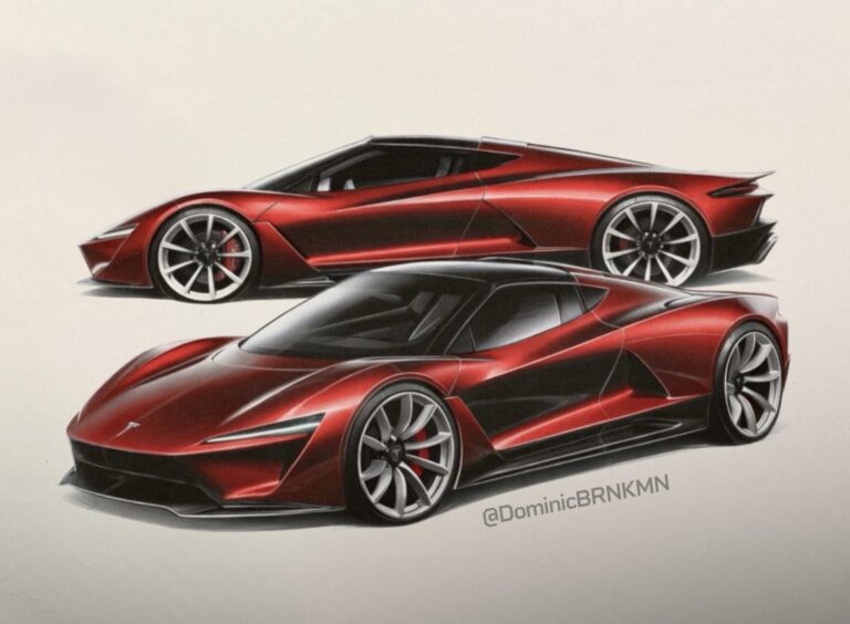 L&rsquo;Électrique à l&rsquo;état Brut : Le Concept Tesla Roadster par DominicBRNKMN