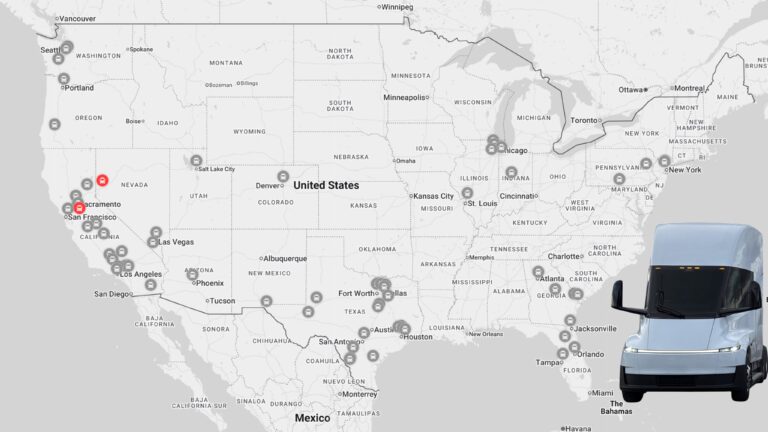 Du Texas à la Californie : Les 67 futurs emplacements des Tesla Megachargers dévoilés