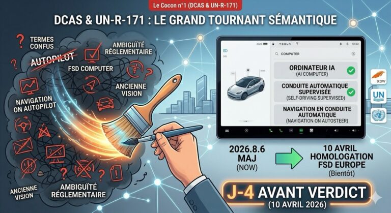 DCAS et UN-R-171 : Le dictionnaire pour comprendre l&rsquo;homologation Tesla