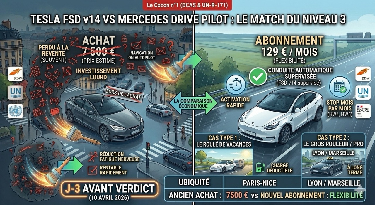 FSD Subscription at €129/month: A Cost-Benefit Analysis for French Drivers