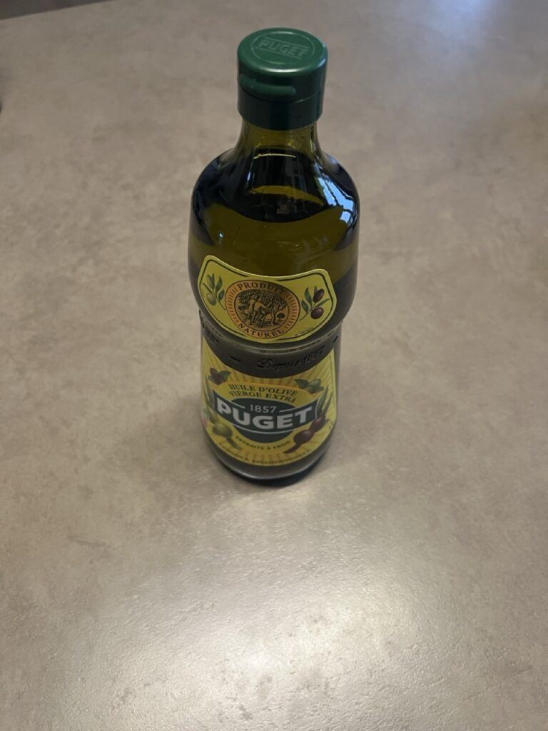 Bouteille d'huile d'olive vierge extra Puget
